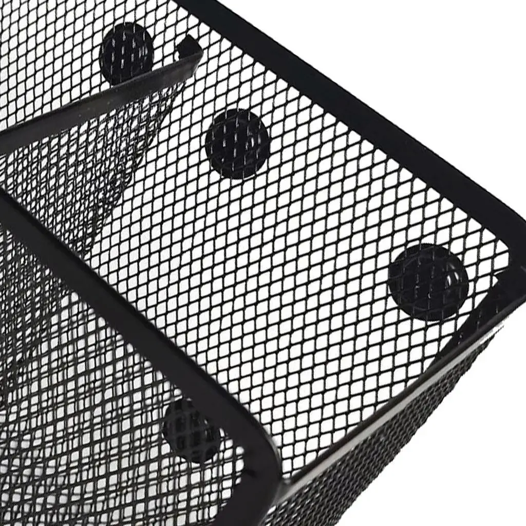 Holder Black Mesh Basket For Locker Refrigerator Table 2 Grid