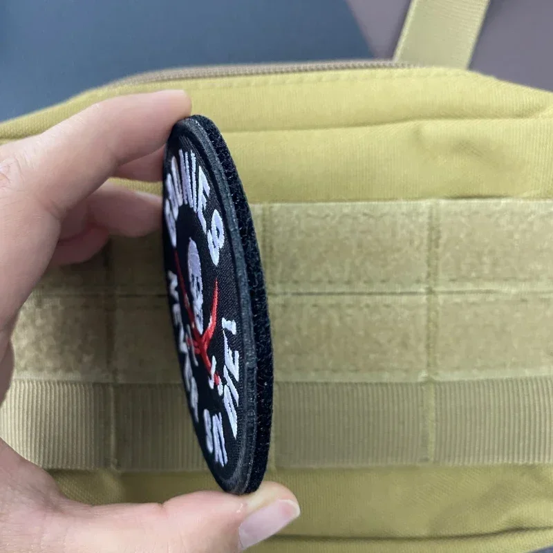 Тактические вышитые нашивки с черепом нашивка на крючок и петлю гооны никогда не