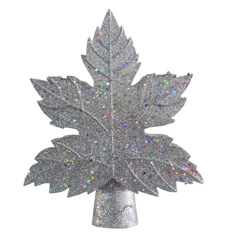 

Moving Leaves Lights Led Tree Top Star Projection Lamp Leaf Type Snowstorm Christmas Tree Top Lamp