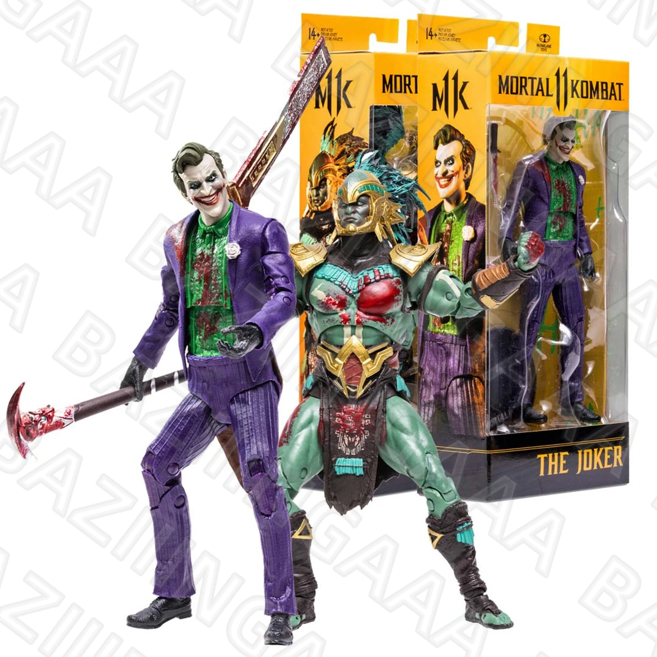 

McFarlane Toys Kotal Khan/The Joker (Bloody) Mortal Kombat Bundle (2) 18cm Action Figure Doll Children's Toys Model Garage Kit