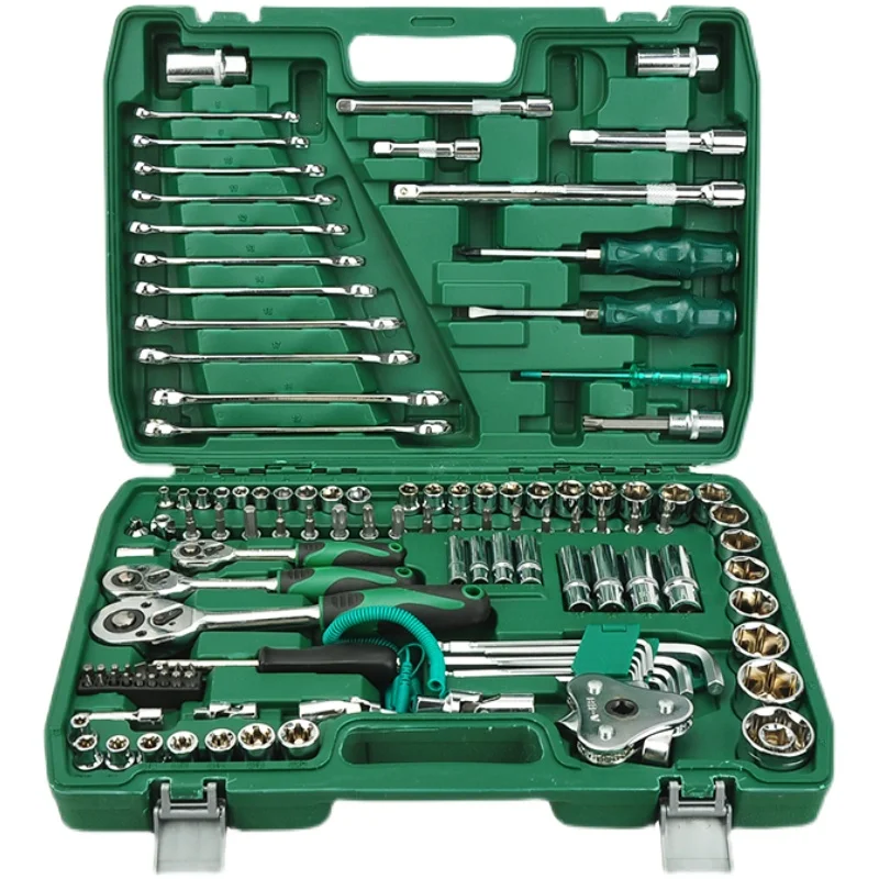 

121-Piece Set Auto Repair Tools-Piece Set Ratchet Wrench Socket Multi-Function