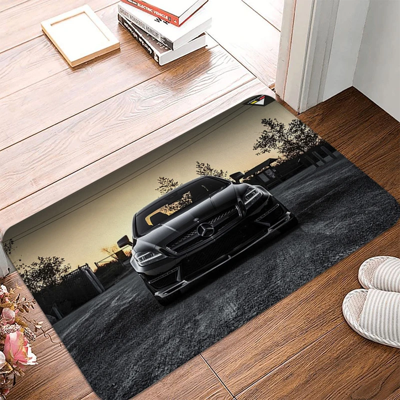 

Non-slip And Washable Kitchen Mat Doormat For Entrance Door Mercedes-Benz Floor Bedrooom Carpet Living Room Bath Prayer Rug Mats