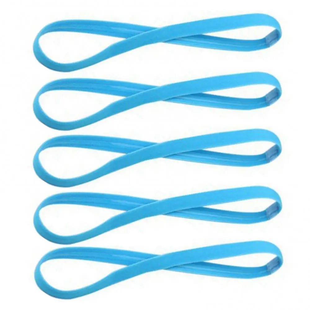 5 шт. повязка на голову для йоги эластичная спортивная ярких цветов нескользящая