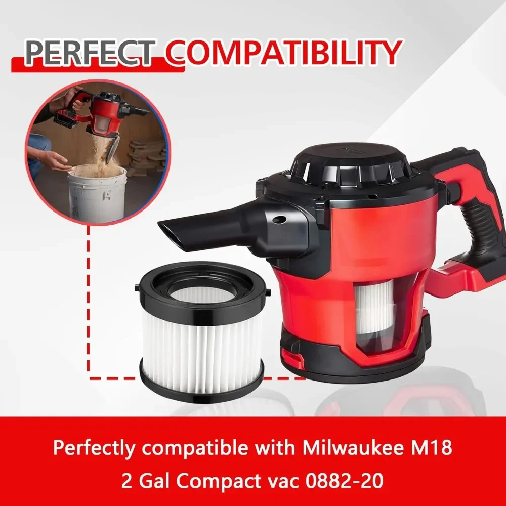 Фото Высококачественный совместимый фильтр-картридж для пылесоса Miwoqi Milwaukee 49-90-0160 0882-20 №1
