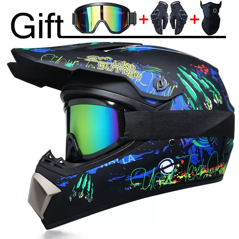 New off-road helmet Unisex Mountain bike motorcycle helmet ATV downhill mountain helmet DOT