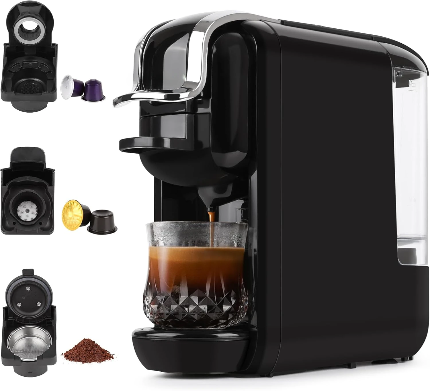 Кофеварка для эспрессо капсул Nespresso и кофейного порошка под давлением подлинные