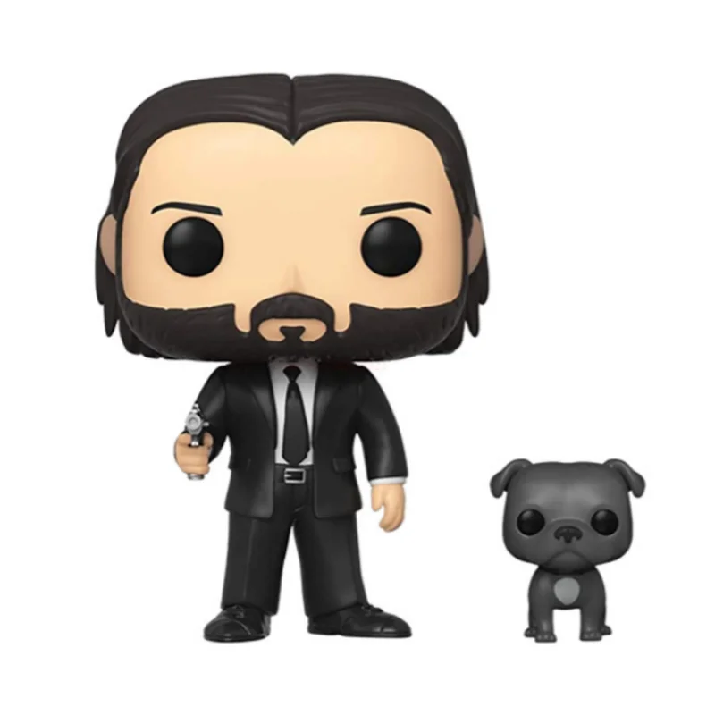 

JOHN WICK With Dog Vinyl Action Figures Collectible Model Toy for Children Christmas Gifts Toy 10cm
