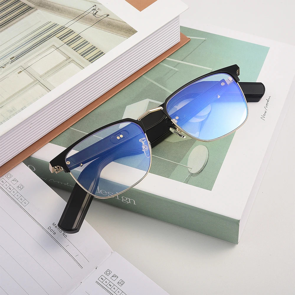

Temperament leisure anti-blue light polarized sunglasses wireless bluetooth audio communication high-end smart call glasses