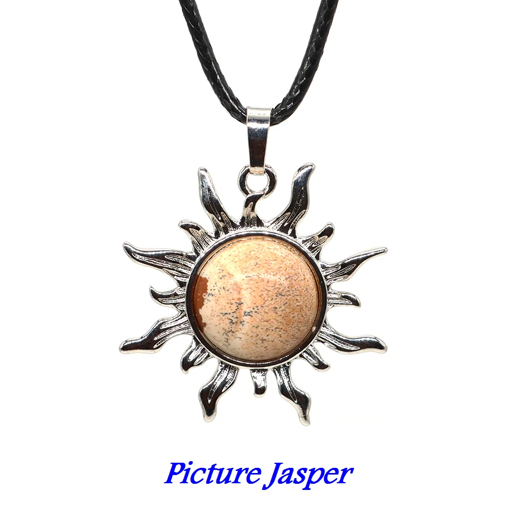 Подвеска-подсолнух из аметиста