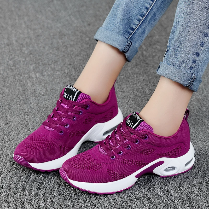 Hot Sale Ladies Running Shoes Comfortable Outdoor Shock Absorption Sports Lightweight Air Cushion Sneakers  zapatillas mujer