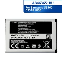 replacement battery ab463651bu for samsung j800 s3650 s7070 s5608 s3370 l700 w559 s5628 c3222 b3410 f339 phone battery 1000mah