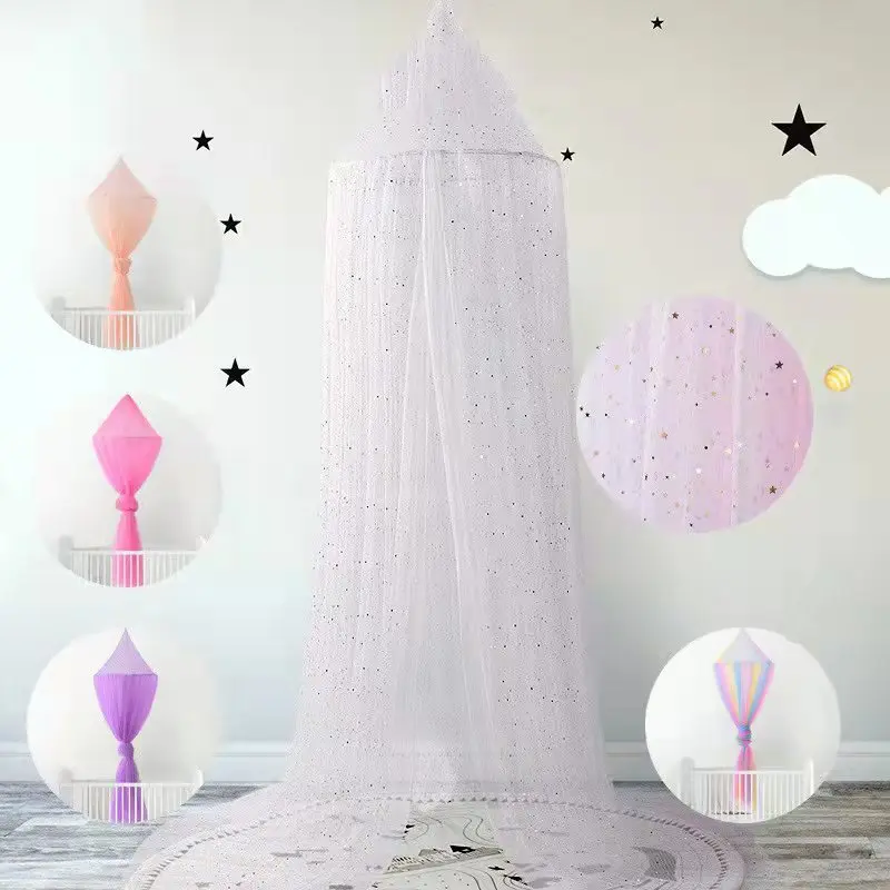 

Baby Mosquito Net Newborn Bed Canopy Play Tent Children's Hung Dome Crib Netting Bed Curtain For Kids Princess Decoration Room