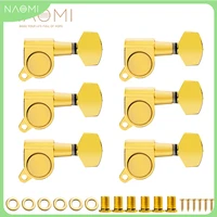 naomi 6r sealed guitar tuners tuning keys gold plated guitar string tuning pegs machine head for strat tele guitars