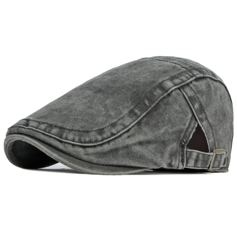 

HT4019 Berets 2022 New Spring Summer Cap Hats for Men Women Beret Hat Adjustable Ivy Newsboy Flat Cap Male 100% Cotton Beret Cap