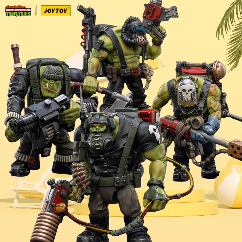 Фото JOYTOY Warhammer 40k 1/18 Фигурки аниме 12 см Ork Kommandos Фигурка Модель Коллекция игрушек в подарок №1