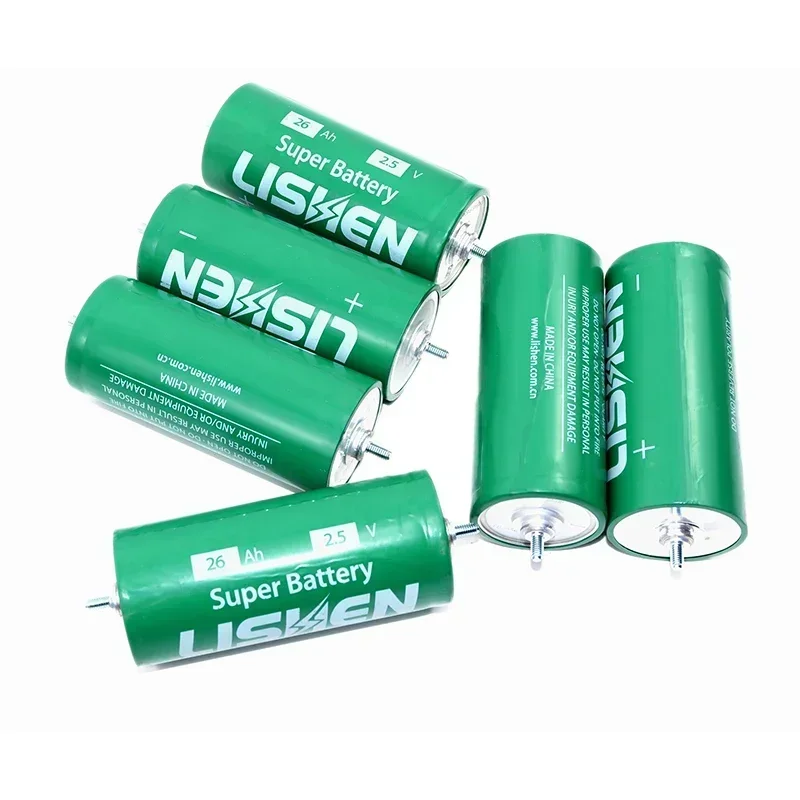 Новый аккумулятор LTO 2 5 В 26 Ач DIY 12 24 100% оригинальный литий-титанатный Lishen 20C для