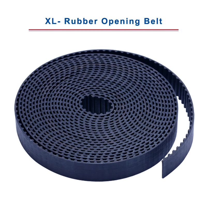 

High Quality 1 meter XL type-Opening Timing Belt Rubber Material Belt Width 10/15/20mm Black Synchronous Belt Teeth Pitch 5.08mm