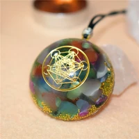 division manual ogone energy pendant crystal orgonite necklace sweater chain men and women meditation yoga jewelry