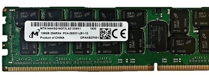 

RAM 128G 2S4RX4 PC4-2933Y DDR4 2933 ECC LRDIMM server memory