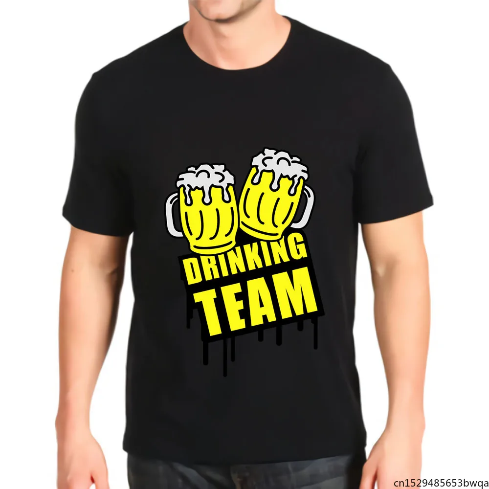 Футболка мужская в стиле ретро, с рисунком пива, 5050