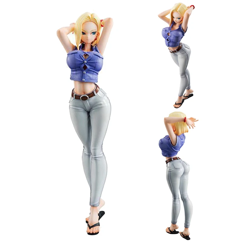 

Экшн-фигурка Dragon Ball Z Lazuli Gals Android № 18 Ver из ПВХ, 20 см, Аниме Кукла, коллекционные фигурки для друзей, подарки