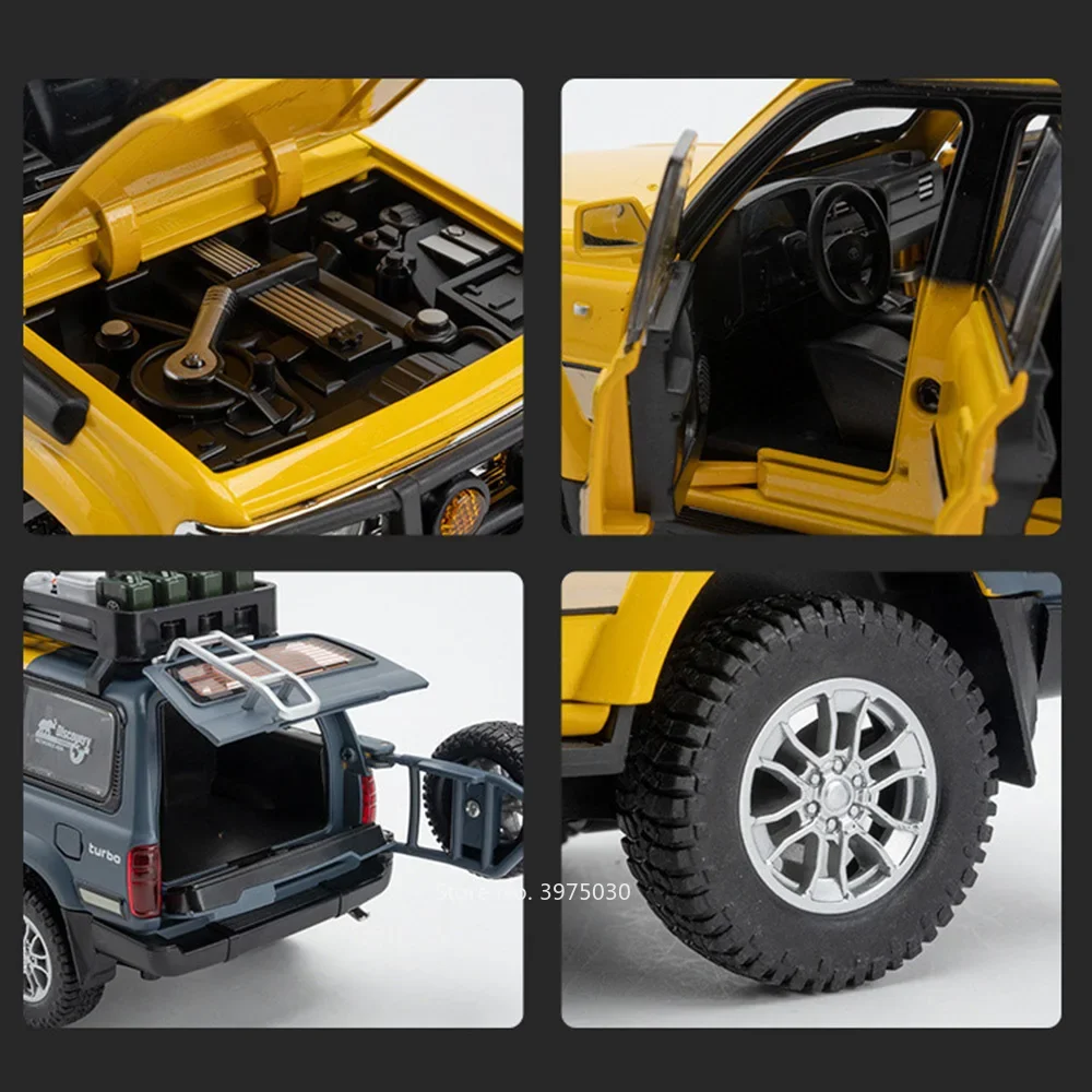 Масштаб 1:24 Toyota Land Cruiser LC80 модель автомобиля игрушечный сплав литой под давлением 6