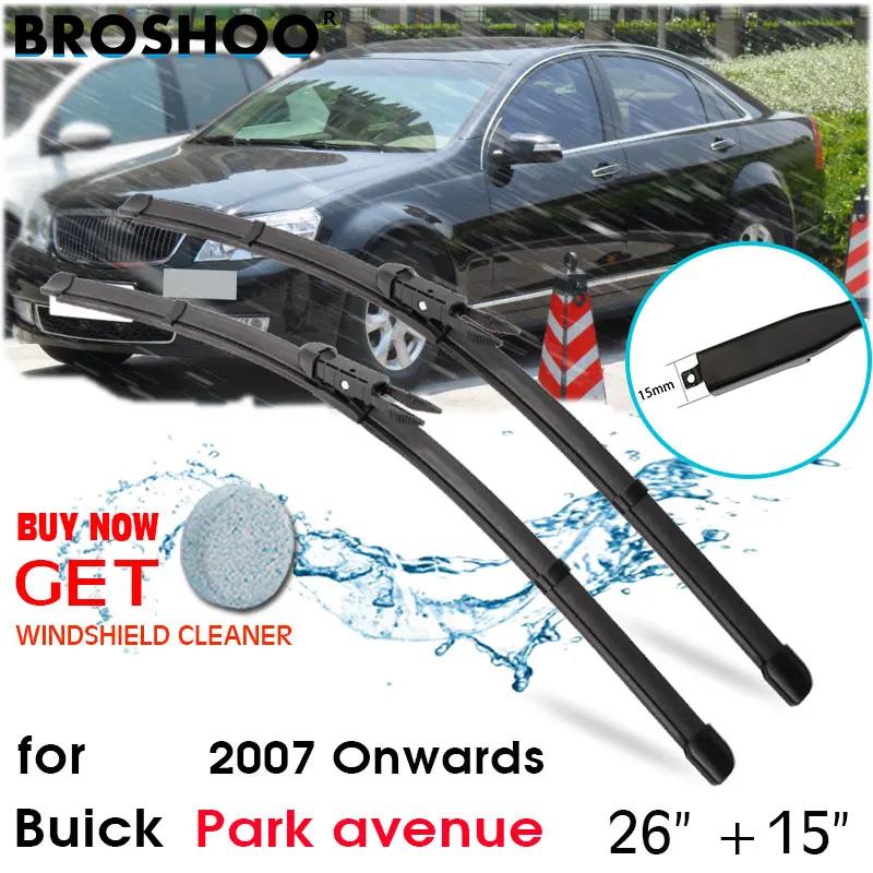 

Car Wiper Blade Front Window Windscreen Windshield Wipers Blades Pinch Accessories for Buick Park avenue 26"+15"2007 onwards