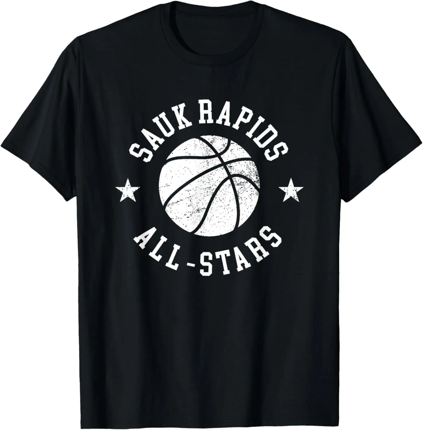 Винтажная баскетбольная футболка Sauk Rapids All-Stars в стиле ретро 80-х
