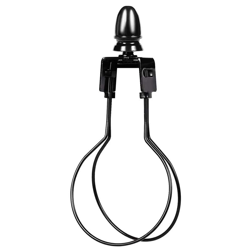 

Light Bulb Clip Black Lamp Shade Holder Metal Bracket Round Home Decoration Iron Lampshade Supplies Supply Adapters Table