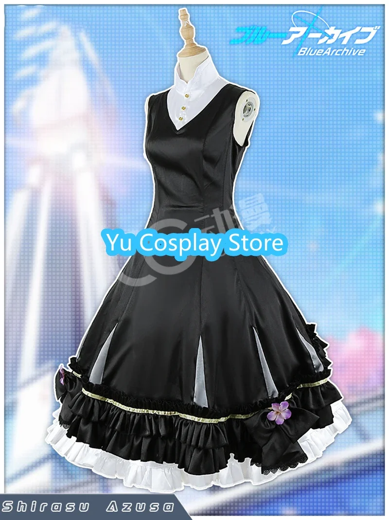 Игра Синий Архив Sirasu Azusa Косплей Костюм Женская Милая Вечерняя Униформа