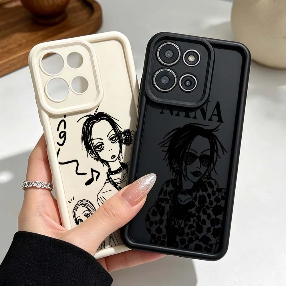 Фото Популярный чехол для телефона с аниме-дизайном NANA для Motorola Moto G86 G85 G75 G56 G06 Edge 70 60 50 Fusion, силиконовый чехол с рисунком Eye Ladder №1