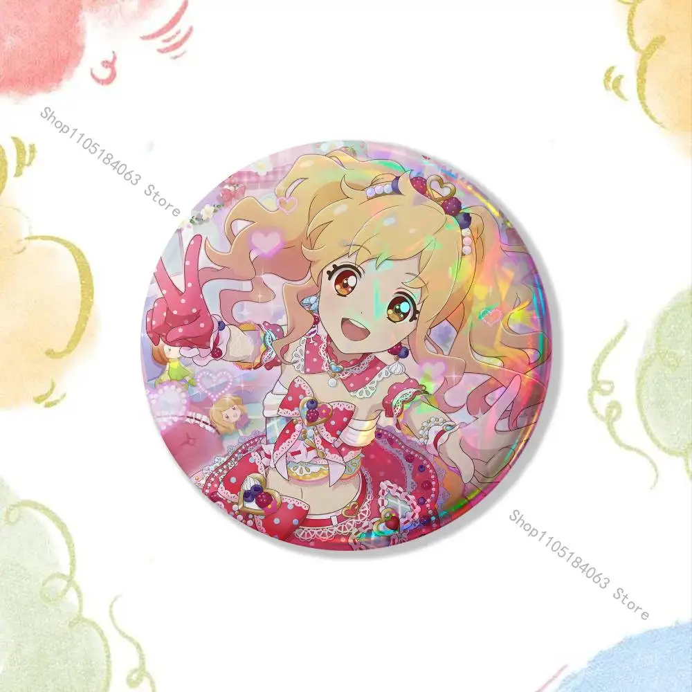 Аниме-значки H-Hoshimiya Ichigo, лазерные, светоотражающие, круглые, для сумок, одежды, декоративные элементы, коллекционные предметы, подарки для друзей (art.: 3920dcb4304da) - 3920dcb4304da