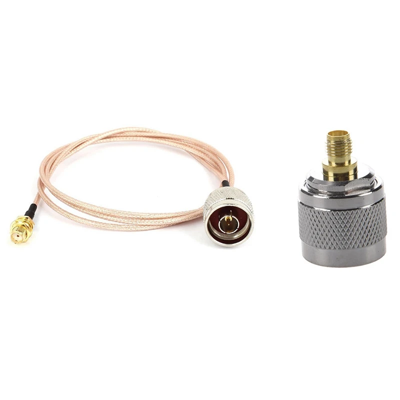 

2 шт., коаксиальный адаптер с разъемом типа N на гнездо SMA