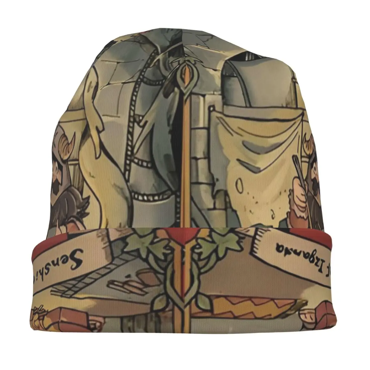 Dungeon Meshi Delicious In - Senshi Cooking Warm Knitted Cap Bonnet Hat Autumn Winter Beanies Hats for Unisex Adult