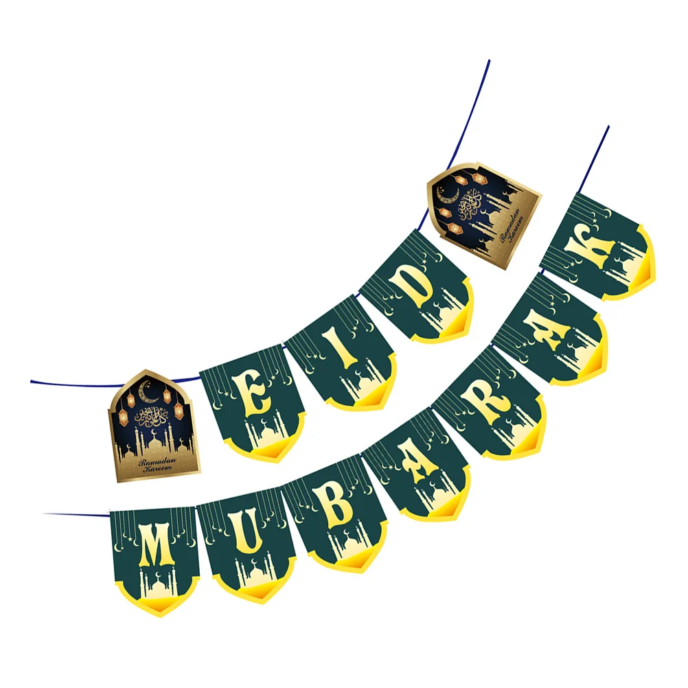 Декор Малый Байрам Буква Баннер Рамадан Гирлянда Венок Украшения Для Вечеринки