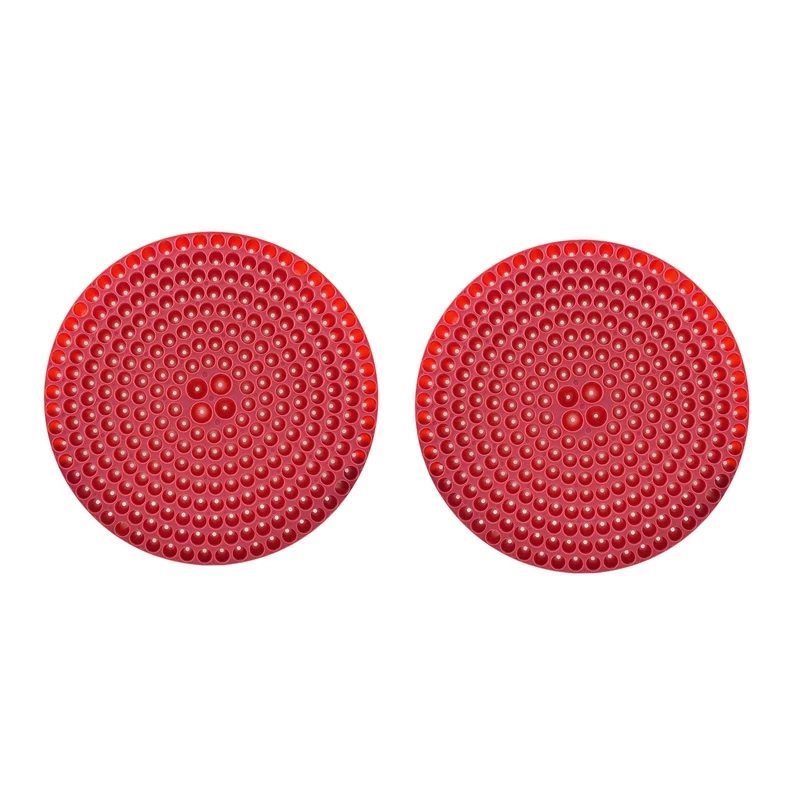 

2X 23.5Cm Dirt Trap Car Wash Bucket Insert Car Wash Filter Removes Dirt And Debris While You Wash - Red