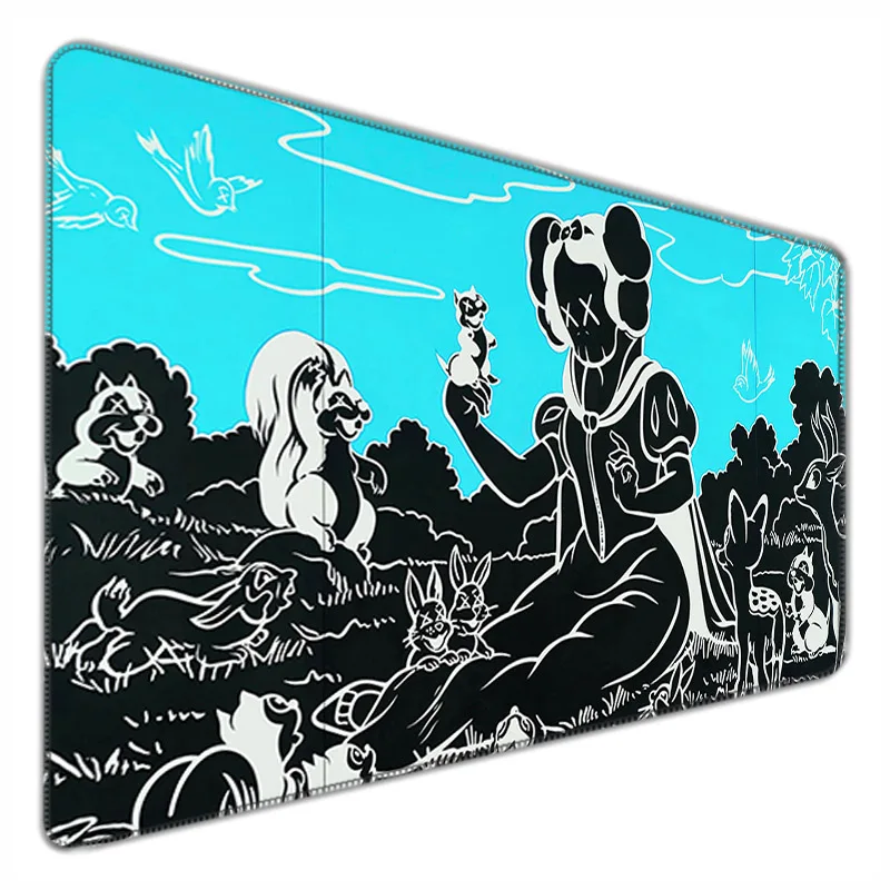 Большой коврик для мыши Kaw-s игровые аксессуары скоростной компьютерный