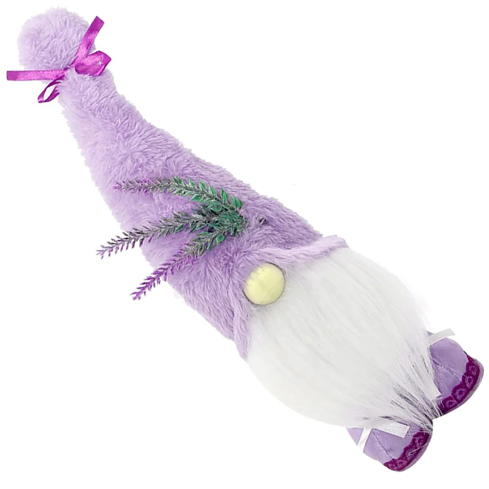 

Purple Dwarf Gnome Stuffed Animal Gnomes Dinning Table Decoration Plush Rustic Elf Festival Lavender Gifts
