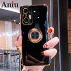 Магнитный чехол с покрытием для Xiaomi Redmi Note 10 Pro Max 10S 10Pro Note10 POCO F3, мягкий силиконовый чехол с кольцом-держателем и подставкой