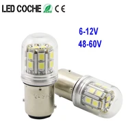 2pcs motorcycle led lights g18 r5w r10w 6v 48v auto bulbs equipment indicator smd 2835 chips signal lamp