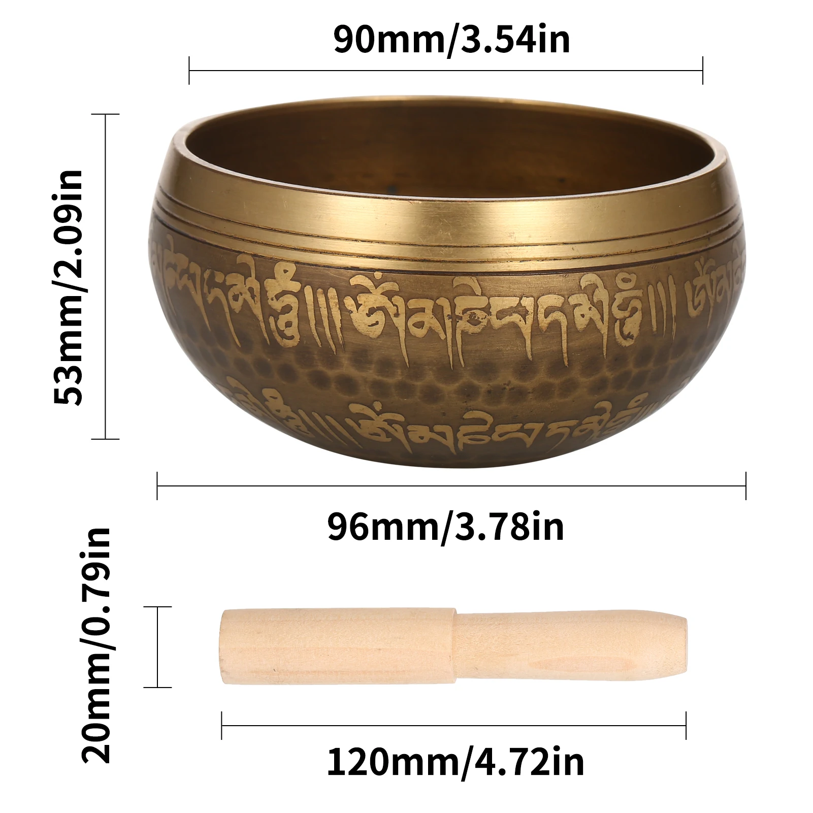 

Tibetan Singing Bowl Handmade Buddha Tibet Struck Bowl Ritual Music Therapy Copper Chime Sound Bowl Chakra Healing