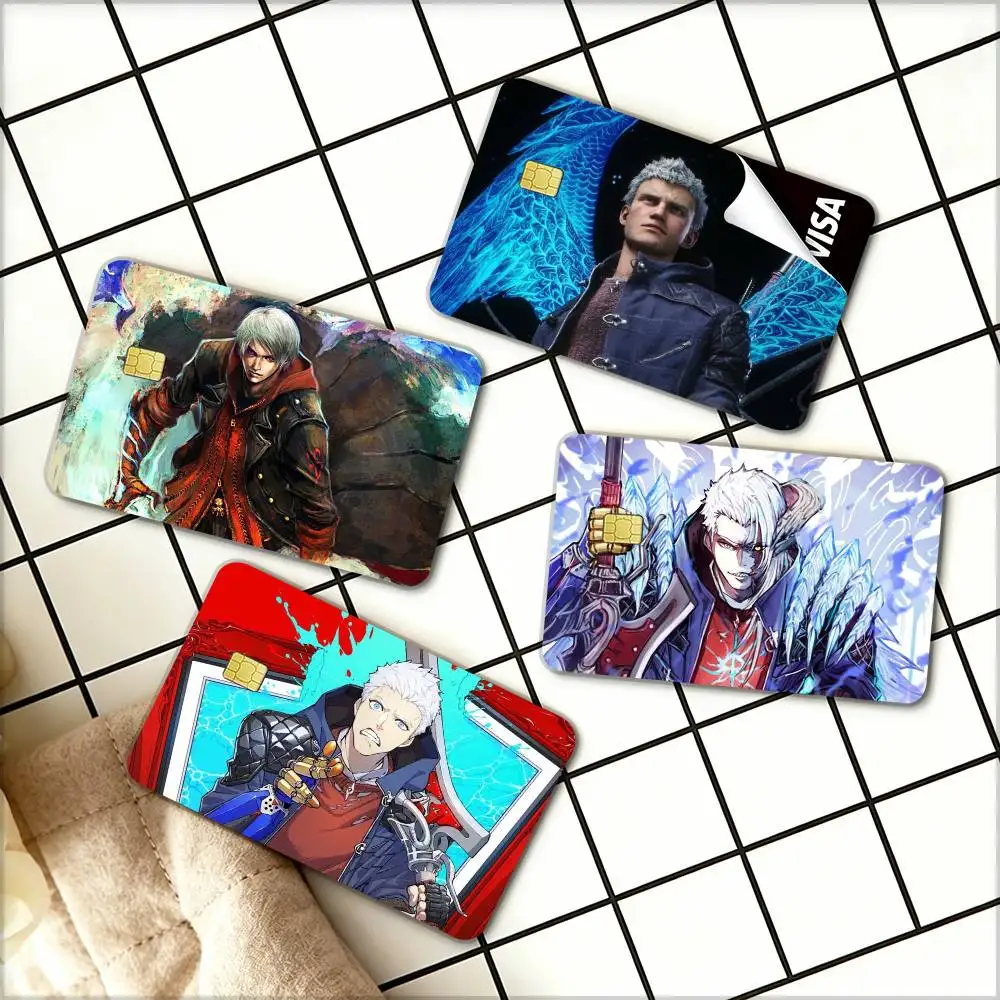 Фото Водонепроницаемая пленка-наклейка Devil May Cry DMC Nero Cool для кредитных карт, дебетовых карт, банковских карт, проездных на автобус №1