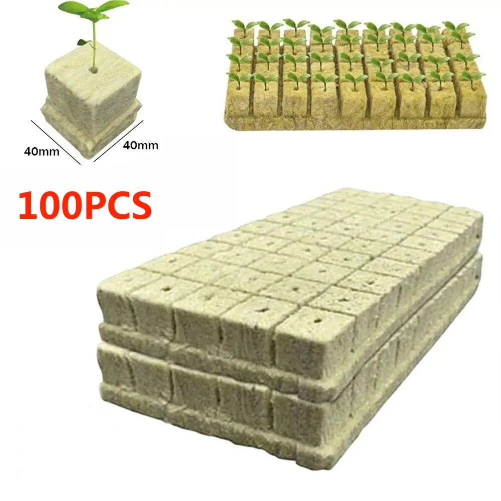 

100 шт., подложка для выращивания семян горной ваты