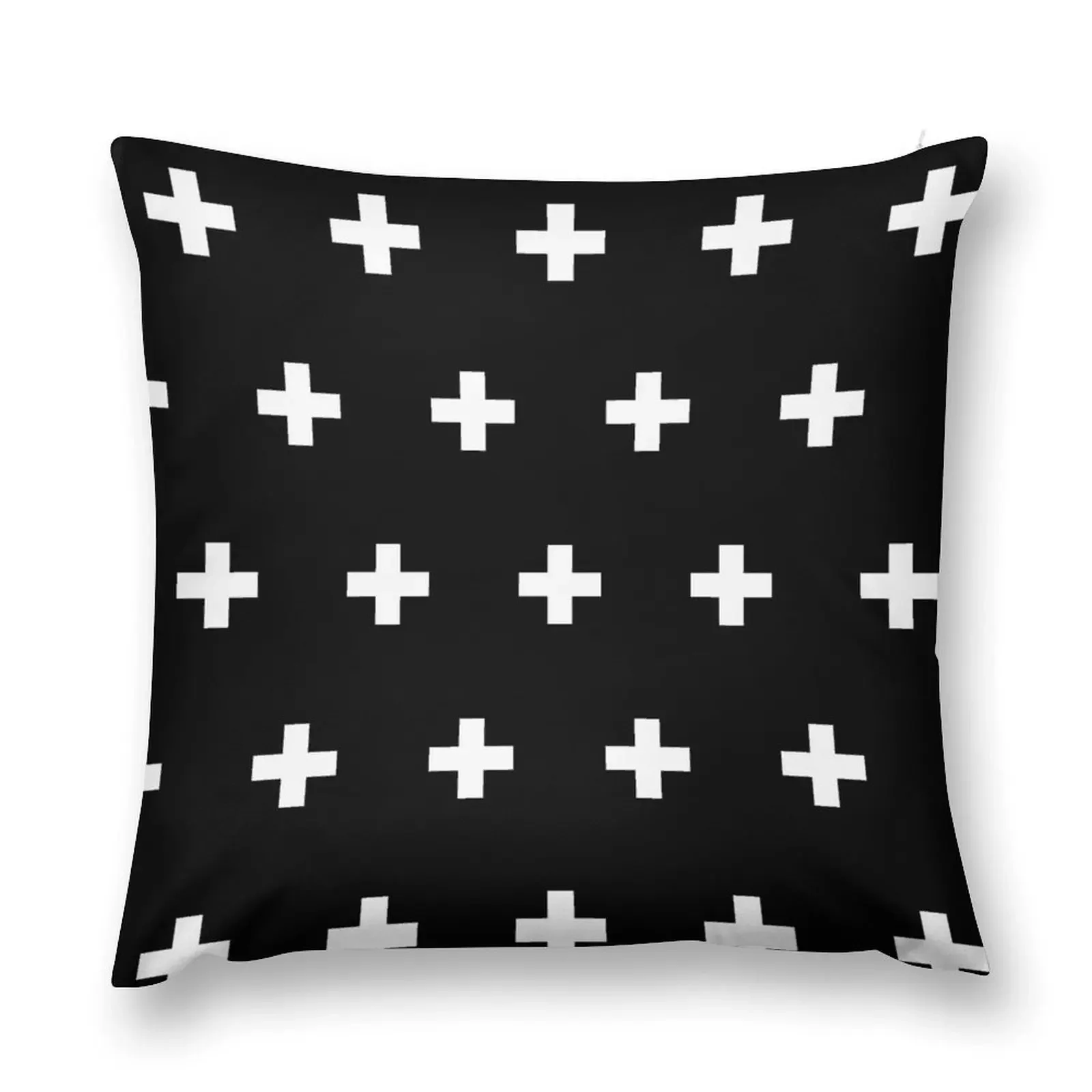 Швейцарский крест с узором темный минималистский минималистичный монохромный