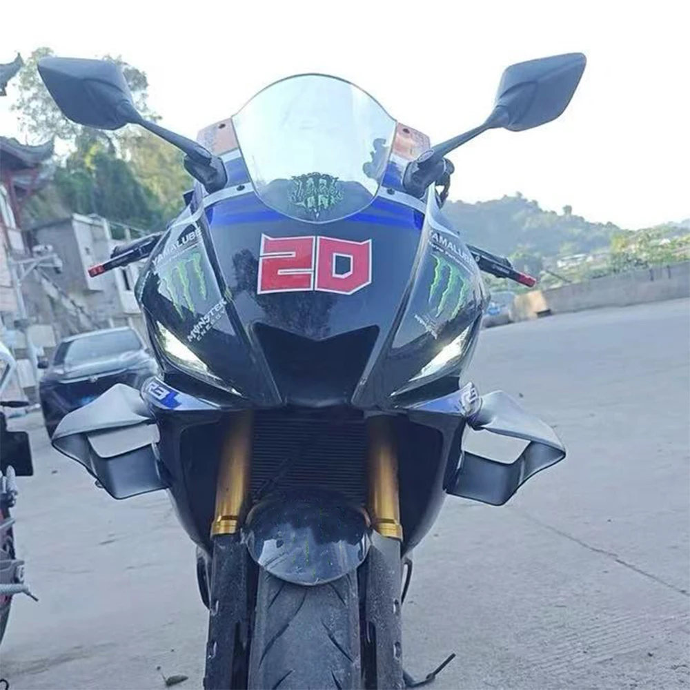 Для Yamaha YZF R25 R3 2019-2023 R1 R1M 2019-2024 крышка переднего крылышка ветрового спойлера
