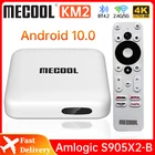Приставка Смарт-ТВ Mecool KM2, Android 10, 2 + 8 Гб, Wi-Fi, Netflix