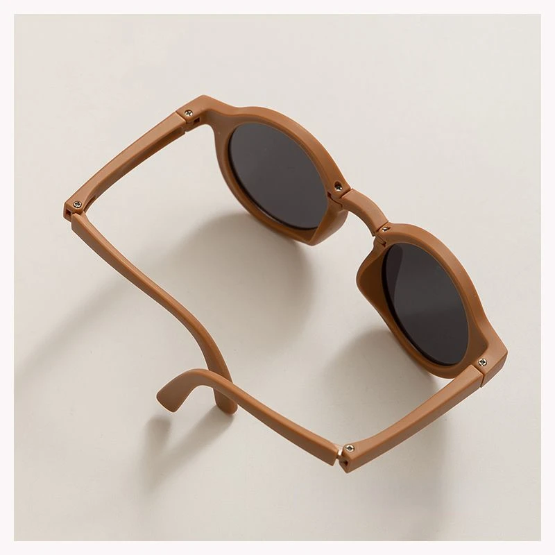 1 комплект складные детские солнцезащитные очки для девочек и мальчиков круглые