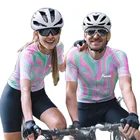 Летняя мужская Трикотажная трикотажная футболка для триатлона с коротким рукавом