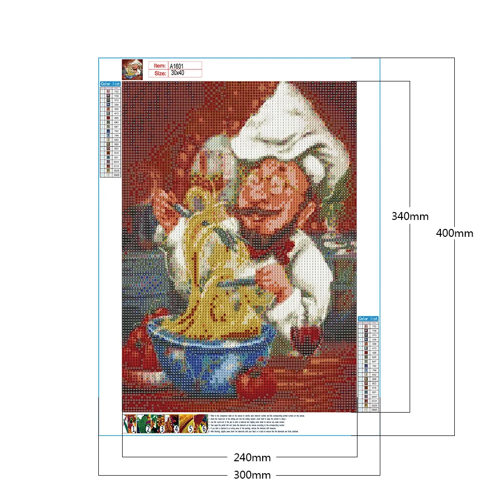 Круглая Алмазная мозаика детская серия с цифрами набор Искусство простое