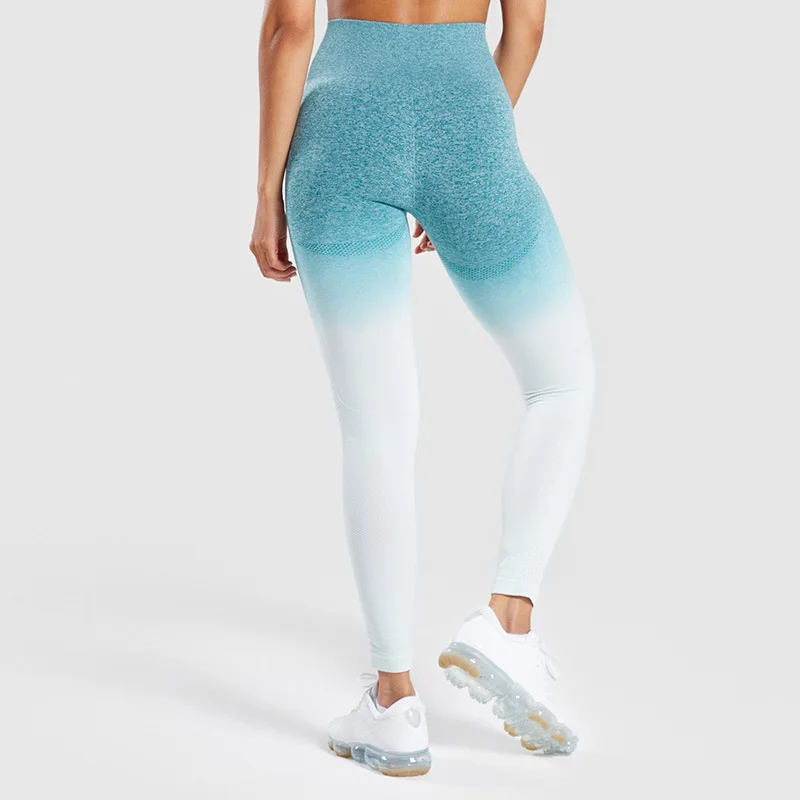 

Kaminsky Ombre Seamless Leggings Push Up Fashion Pants High Waist Workout Jogging For Women Training Leggings